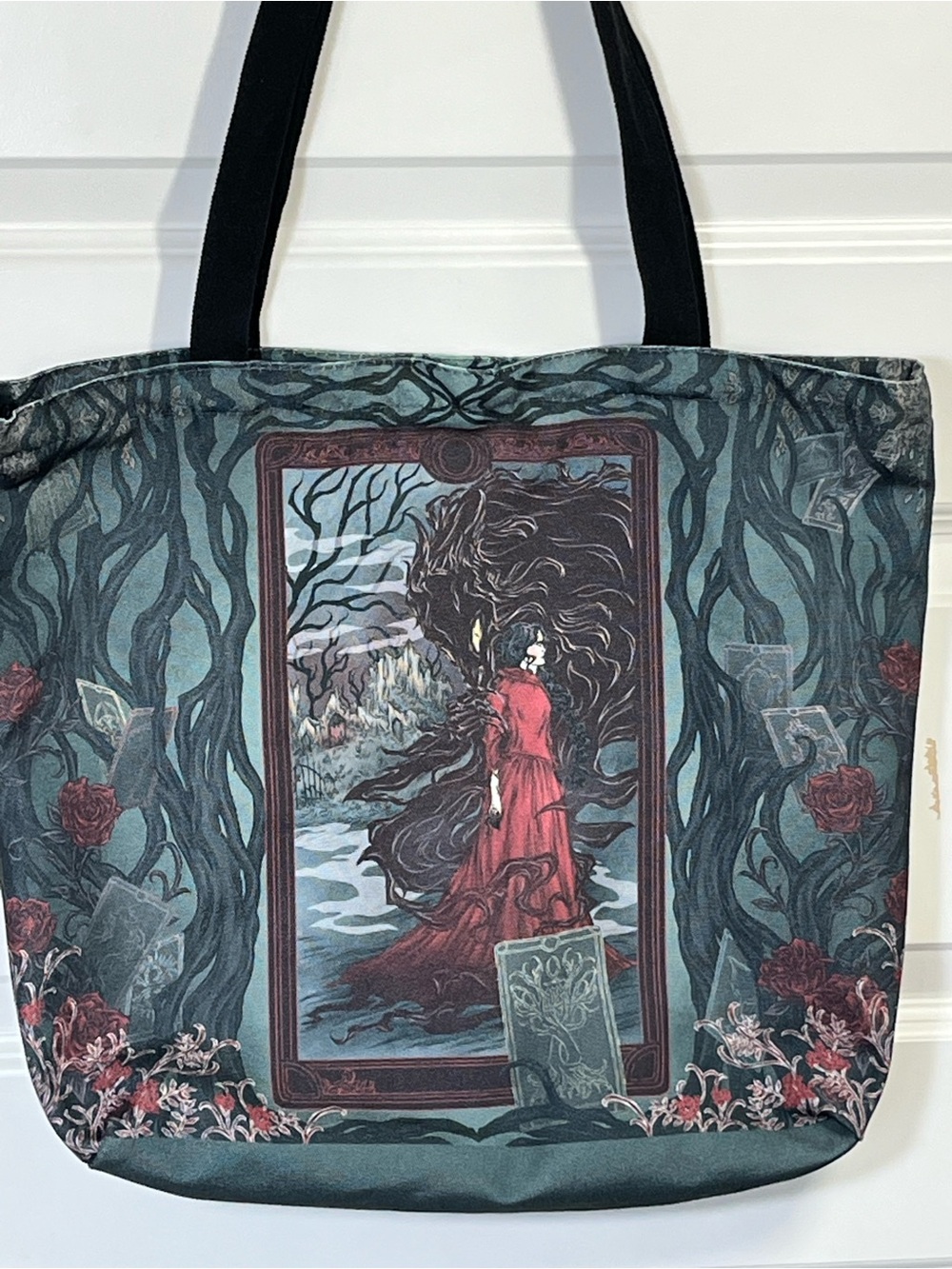 Gothic Fantasy Tote Bag Dark Academia Bookish FairyLoot One Dark Window